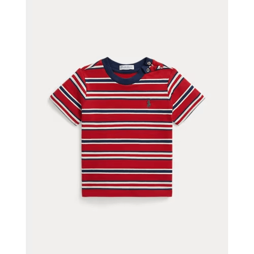 Striped Cotton Jersey Tee