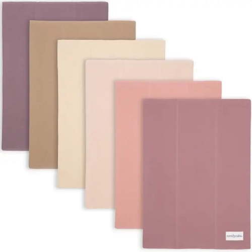 Comfy Cubs 100% Cotton Absorbent Burp Cloths - Large, 6 Pack (Multi Girl)