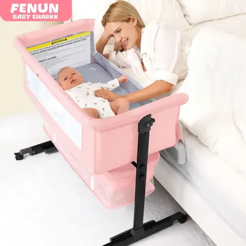 Baby Bassinet, Baby Basinet Bedside Sleeper, Easy to Fold Portable - TikTok Shop
