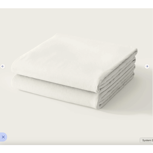 Nestig Mini Crib Solid Organic Crib Sheet Set in Off White