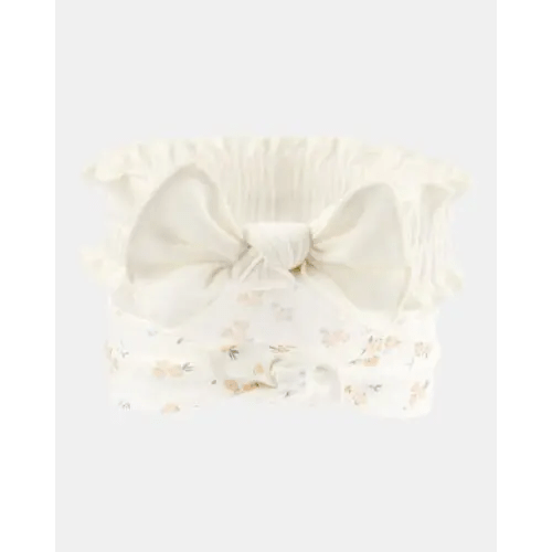 Baby Girl 2-Pack Headwraps - White/Yellow | Carter's