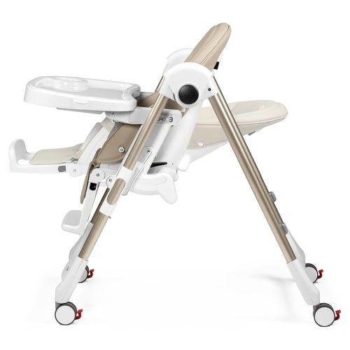 Peg Perego Prima Pappa Zero 3 - High Chair - for Children Newborn to 3 Years of Age - Made in Italy - Astral (Beige)