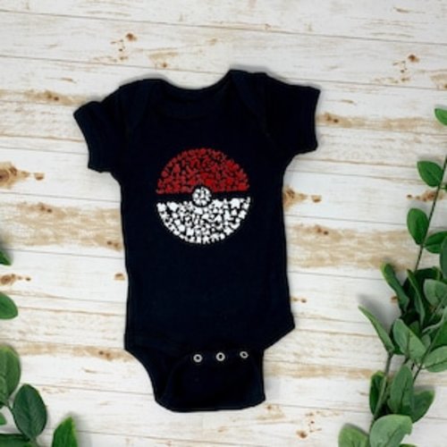 Pokeball onesie