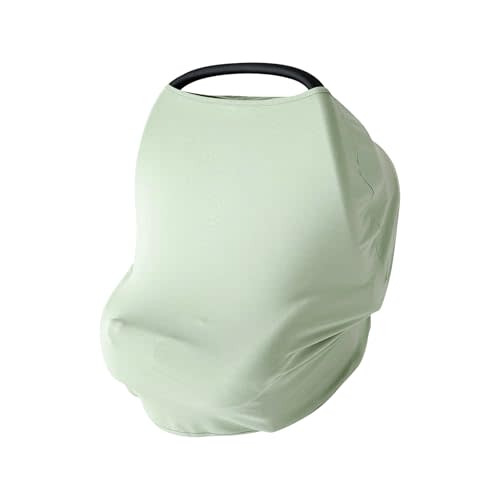 PurComfy 4-in-1 Baby Car Seat Cover, Supersoft Bamboo Viscose Nursing Cover | Infant Boys & Girls, Breathable, Breastfeeding Covers, Canopy for Carrier, Stroller, Shopping Cart & High Chair