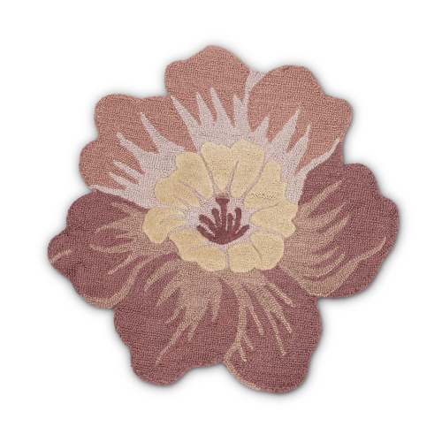 Violet Hand-Tufted Wool Accent Rug (36″ Round)