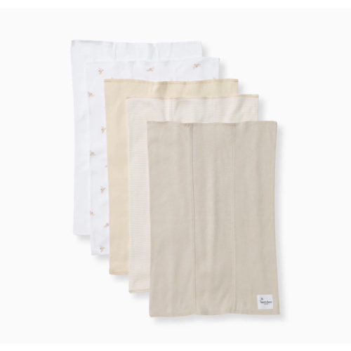 Golden Bee Organic Cotton Burp Cloths 5 Pack