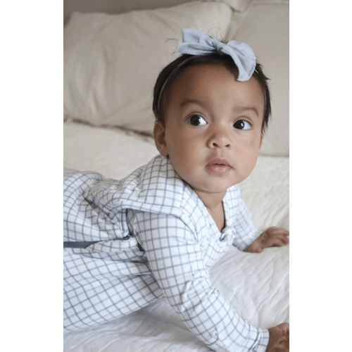 Checkmate Dusty Blue 1.0 TOG Bamboo Viscose Sleep Sack | günamüna