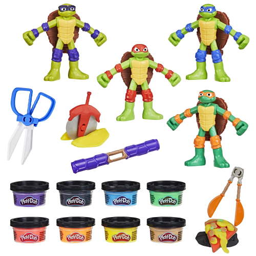 Play-Doh Teenage Mutant Ninja Turtles Cowabunga Creations Toy, 4ct