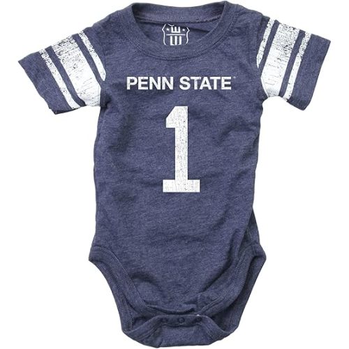 Wes and Willy Infant College Football Jersey One Piece Bodysuit