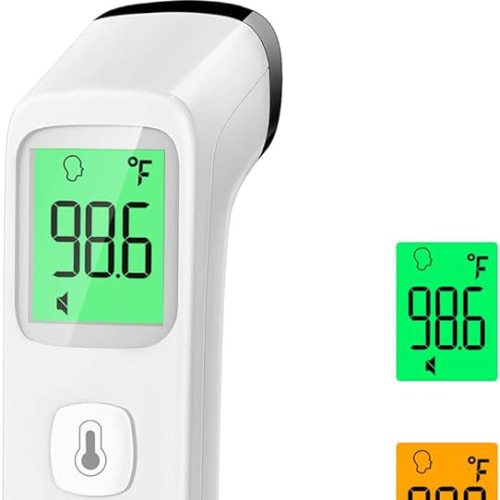 Amazon.com: No-Touch Thermometer for Adults and Kids, Accurate Digital Baby Thermometer, Fever Alarm & Silent Mode, 2 in 1 Forehead & Object Mode