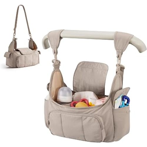mommore Universal Stroller Organizer with Cup Holder, Baby Stroller Caddy