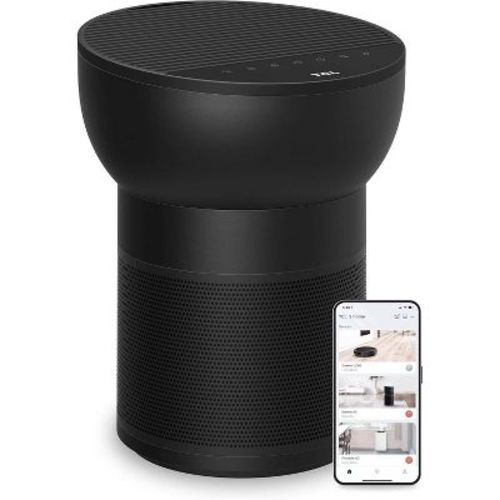 TCL Breeva A2 Smart Air Purifier and Humidifier, Up to 882 Sq Ft, 4-Stage True HEPA (H13) Filter, Removes 99.97% of Dust, Bacteria, Odors, A215B Black