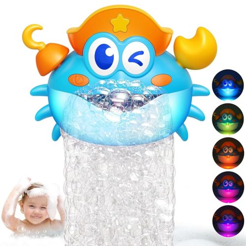 Amazon.com: Bath Toys,Crab Baby Bath Toys Light Up Bath Bubble Machine with Colourful RGB Light Great Birthday Gift for Boys and Girls Toddler Toy for Kids Ages 1-3 4-8 : Toys & Games