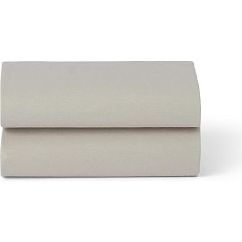 Snuz Baby Crib Sheets - Fits SnuzPod 3, 5 & Studio, 100% Jersey Cotton Baby Bassinet Sheets, Machine Washable, Tumble Dryer Safe, Breathable, Universal Fit 17”x31”, 2 Pack, Grey