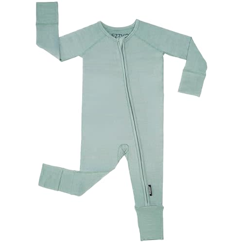 Baby Onesie Pajamas, Viscose from Bamboo, Preemie & Newborn Sleepers | Footie Pajamas, 2-Way Zipper, Buttery Soft Footed PJs, Tagless, Baby Boys & Girls, 0-3, 3-6, 6-12, 12-18, 18-24 Months