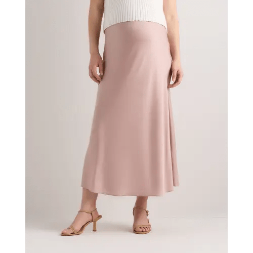Washable Stretch Silk Maternity Skirt