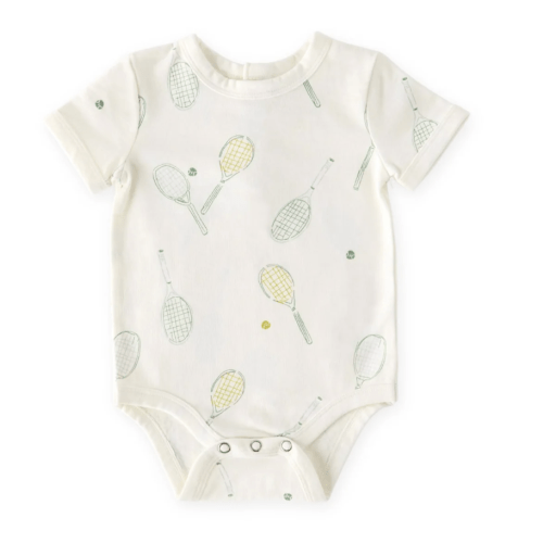 Short Sleeve Henley One-Piece | Color: Doubles | Size: 3-6 months