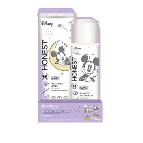 The Honest Company, Shampoo + Lotion Disney Gift Set, Lavender, Calm, 18.5 fl oz