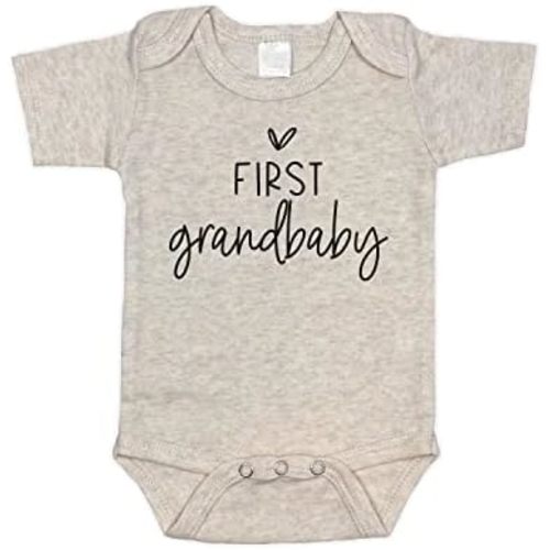 Pregnancy Announcement Infant Bodysuit First Grandbaby Gift for Grandparents | New Baby Surprise