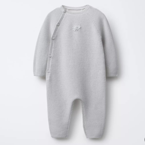 PEARL KNIT ELEPHANT JUMPSUIT - Blue / Gray | ZARA United States