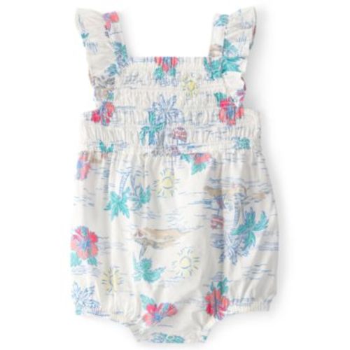 Baby Girls' Tropical Beach Sleeveless Romper