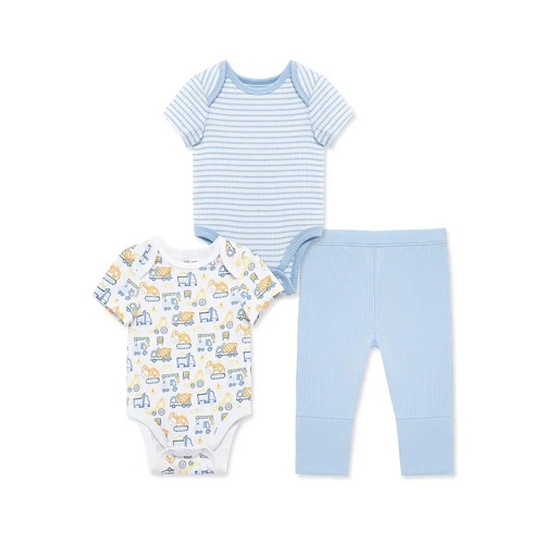 Little Me 3-Piece Truck Zone Bodysuit Set (Baby Boy) at Von Maur