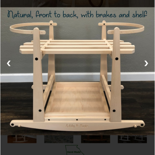 Addy & Sage Rocking Stand for Ghanaian Bolga Bassinets | Baby Eco Trends