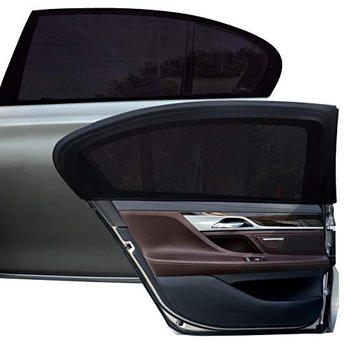 Tevlaphee Car Sunshade Kids, Universal Sun Visor Car Net Sunscreen Baby with Certified UV for Side Window Mesh Material Protects Passenger Baby, Children & Pets (XL)