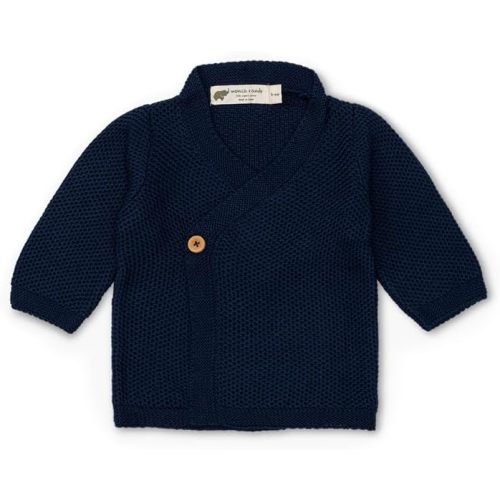(3-6m) Monica + Andy Lucky Baby Cardigan, 100% Organic Baby Clothes for Girls & Boys, Sizes for Preemie, Newborn, & Infant