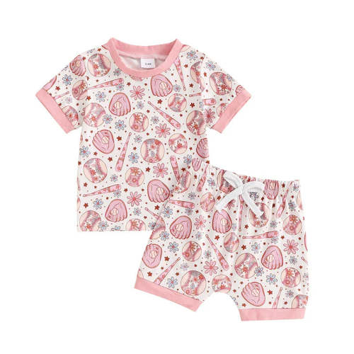Pink Baseball Baby Girl Set – The Trendy Toddlers