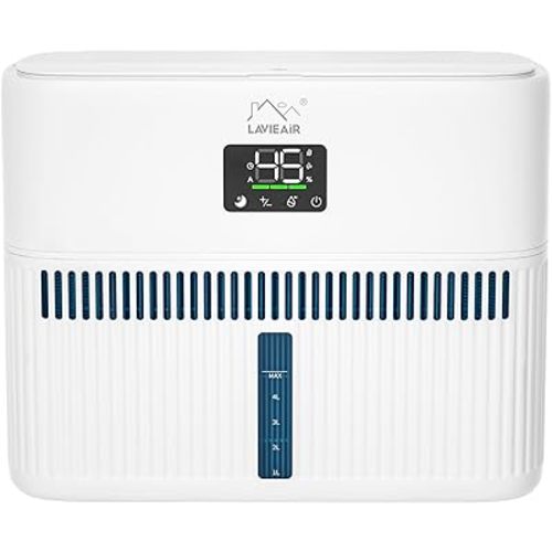 Smart Evaporative Humidifiers for Bedroom, Living Room, Nursery, Large Room up to 300 ft², 5L Tank, Max 48H Runtime, Mist-free Top Fill Humidifier for Baby, Plants, Easy to Clean