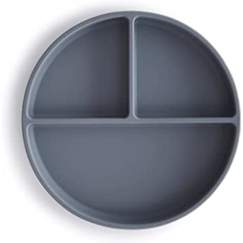 mushie Silicone Suction Plate | BPA-Free Non-Slip Design (Tradewinds)