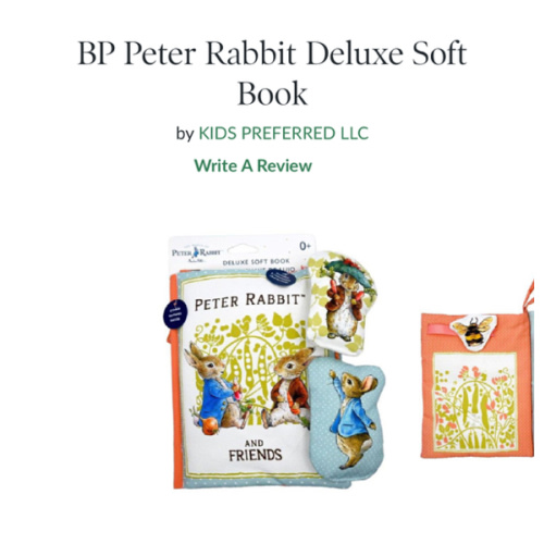 BP Peter Rabbit Deluxe Soft Book by KIDS PREFERRED LLC | Barnes & Noble®