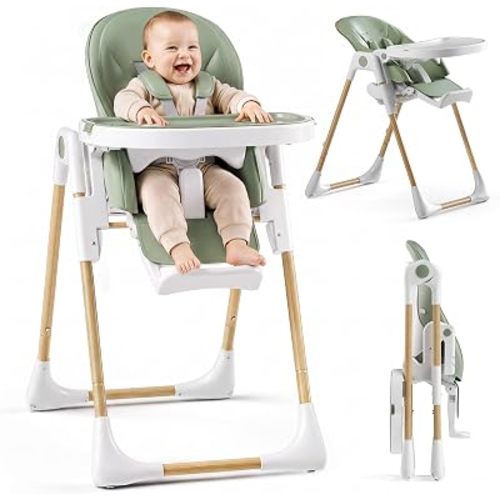 3 in 1 Portable High Chairs for Babies and Toddlers, Sage Green