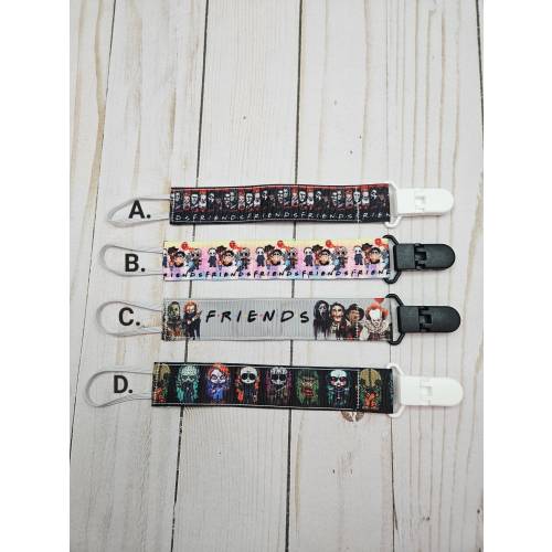 Scary Movie Characters / Pacifier Clips /