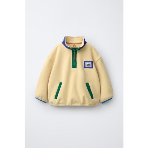 FRUIT OF THE LOOM™ LABEL FLEECE SWEATSHIRT - Yellow | ZARA United States