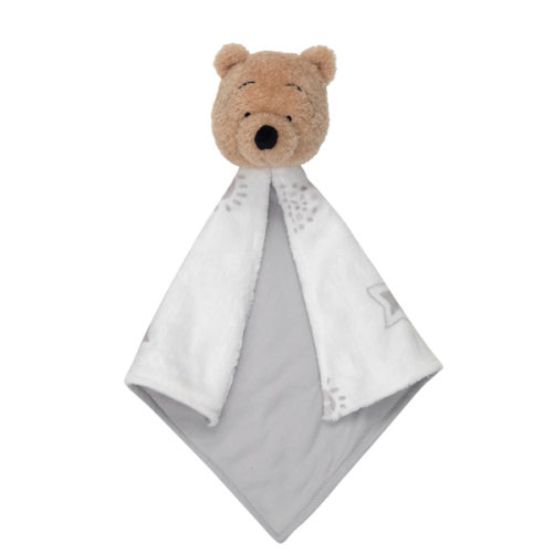Disney Baby WINNIE THE POOH Lovey White/Gray Security Blanket – Lambs & Ivy