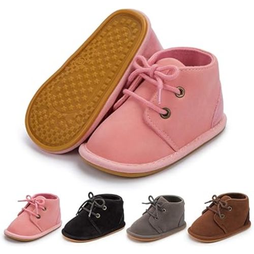 Meckior Baby Booties Newborn Infant Unisex Baby Girls Boys Velvet Rubber Anit-Slip Sole Shoes Toddler Fleece Cozy Winter Warm Prewalker Boots