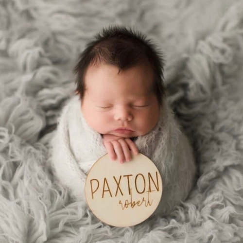 Personalized Wood Announcement | Block