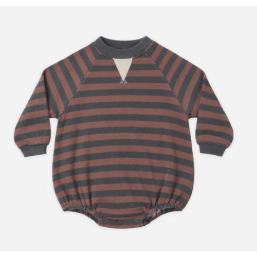 Rylee + Cru

Crew Neck Romper Mulberry Stripe