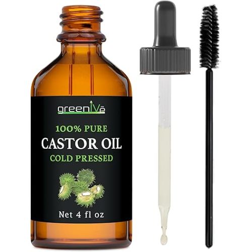 GreenIVe 100% Pure Castor Oil, 4 Fl oz