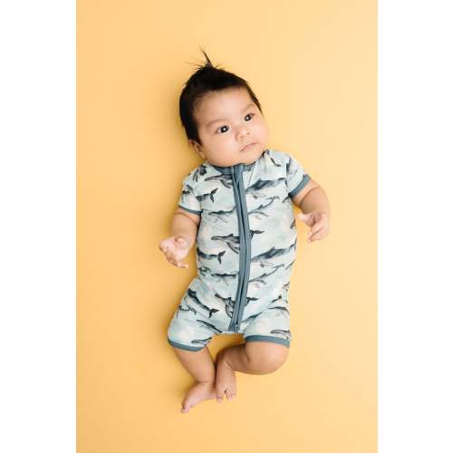 Whale Watch Bamboo Short Romper
