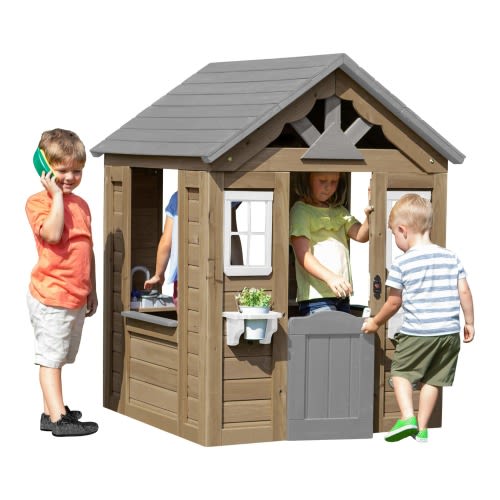 Backyard Discovery Maple Leaf All Wood Playhouse, Ages 1-5