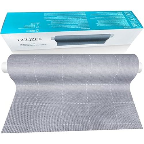 10x144 Inch Silver Infused Fabric Roll, Breathable & Non-Adherent Wound Dressing Wrap for Skin Fold Protection, Soft Medical Bandage Liner, Custom-Cut