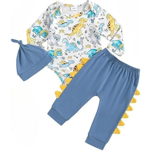 NZRVAWS Baby Boy Clothes Preemie Infant Boy Bear Outfits Jumpsuit Bodysuit Letter Print Romper