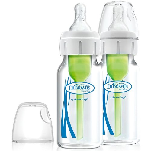 Dr. Brown's Options+™ Anti-Colic Narrow 4oz Glass Baby Bottles 2-Pack