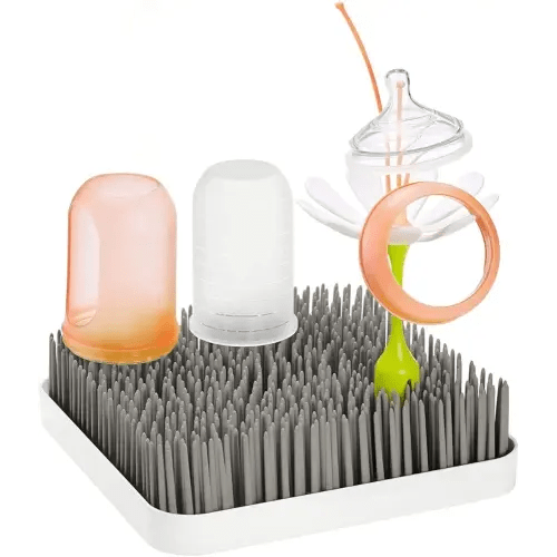 Boon Grass Countertop Baby Bottle Drying Rack, Gray