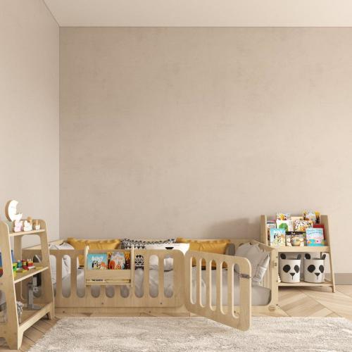 Montessori Floor Bed With Lockable Door – Montoddler