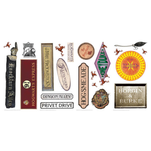 Zoomie Kids Harry Potter Signs Wall Decals | Wayfair