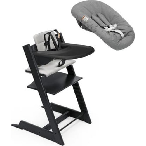 Tripp Trapp® Highchair², Cushion, Newborn Set & Stokke® Tray $597 Value